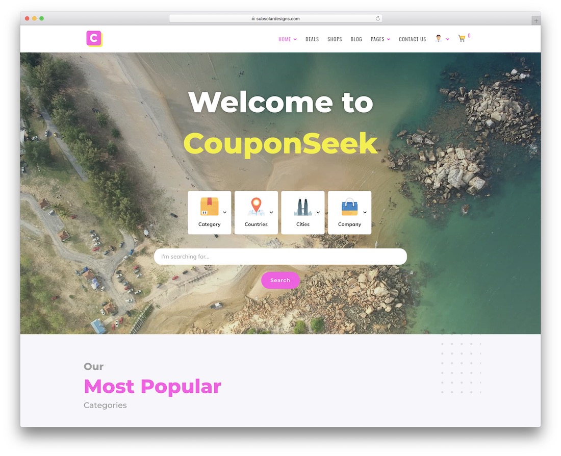 tema wordpress di affiliazione amazon couponseek