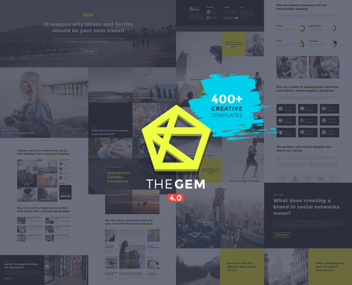 TheGem - plantilla de diseño de blog de fotografía