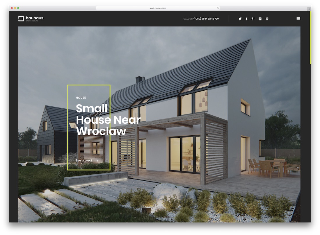 templat situs web real estat bauhaus