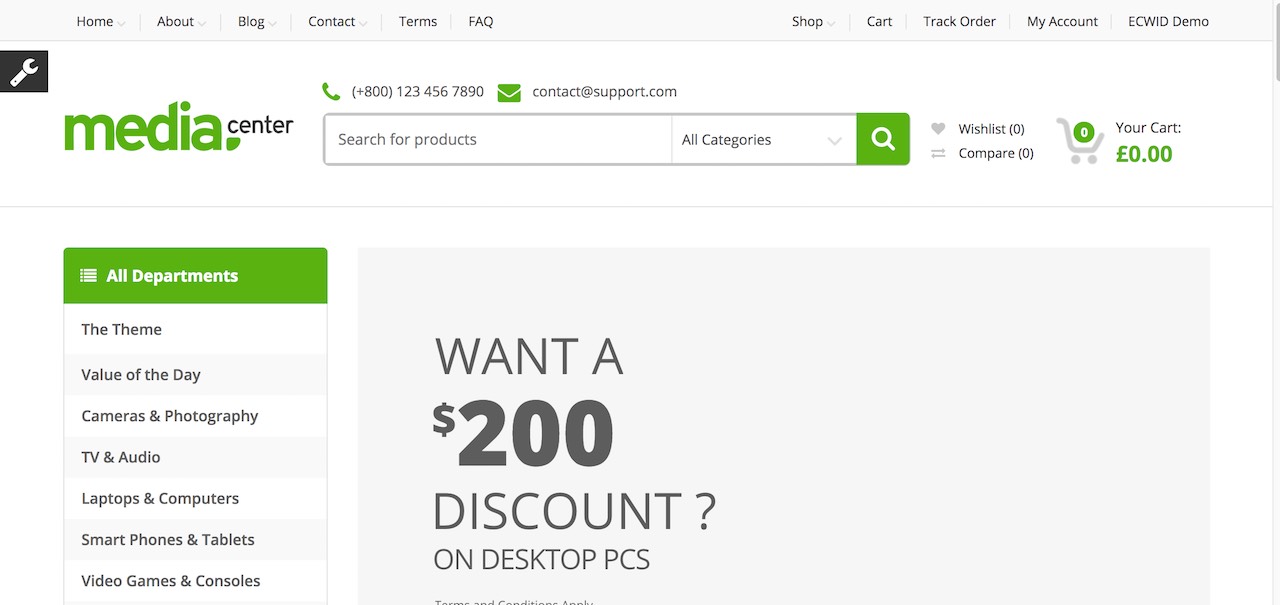 MediaCenter – ElectronicsWooCommerceテーマちょうど別のWordPressサイト-分