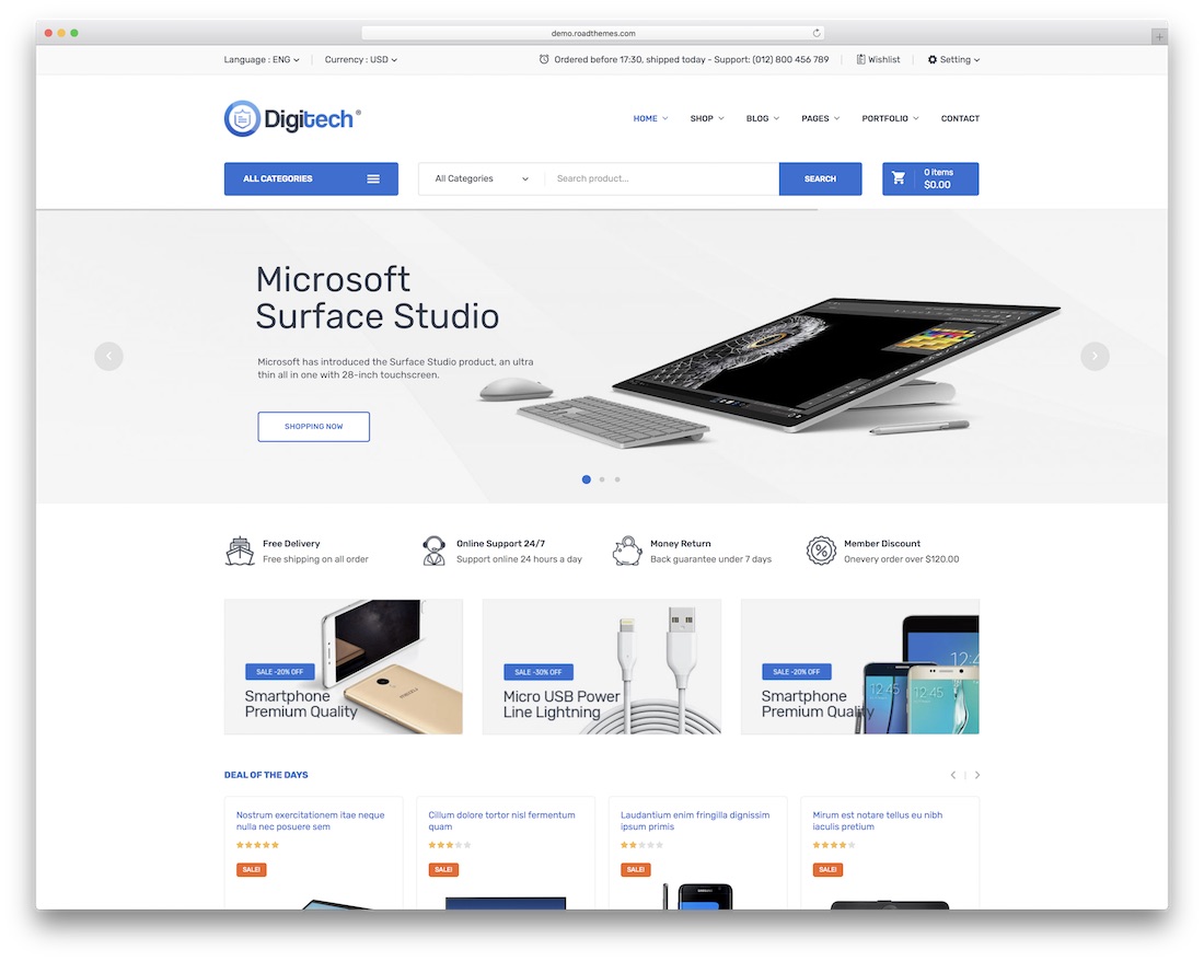 Digitechテクノロジーwoocommerceテーマ