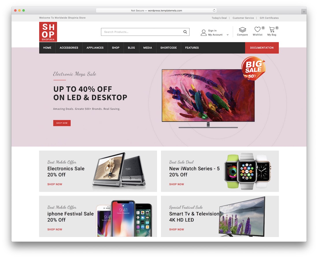 shopinaテクノロジーwoocommerceテーマ