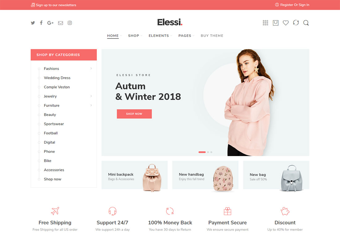 elessi ajax 우커머스 테마