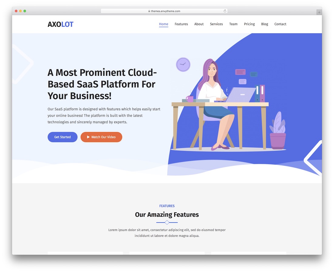 axolot rtl wordpress theme