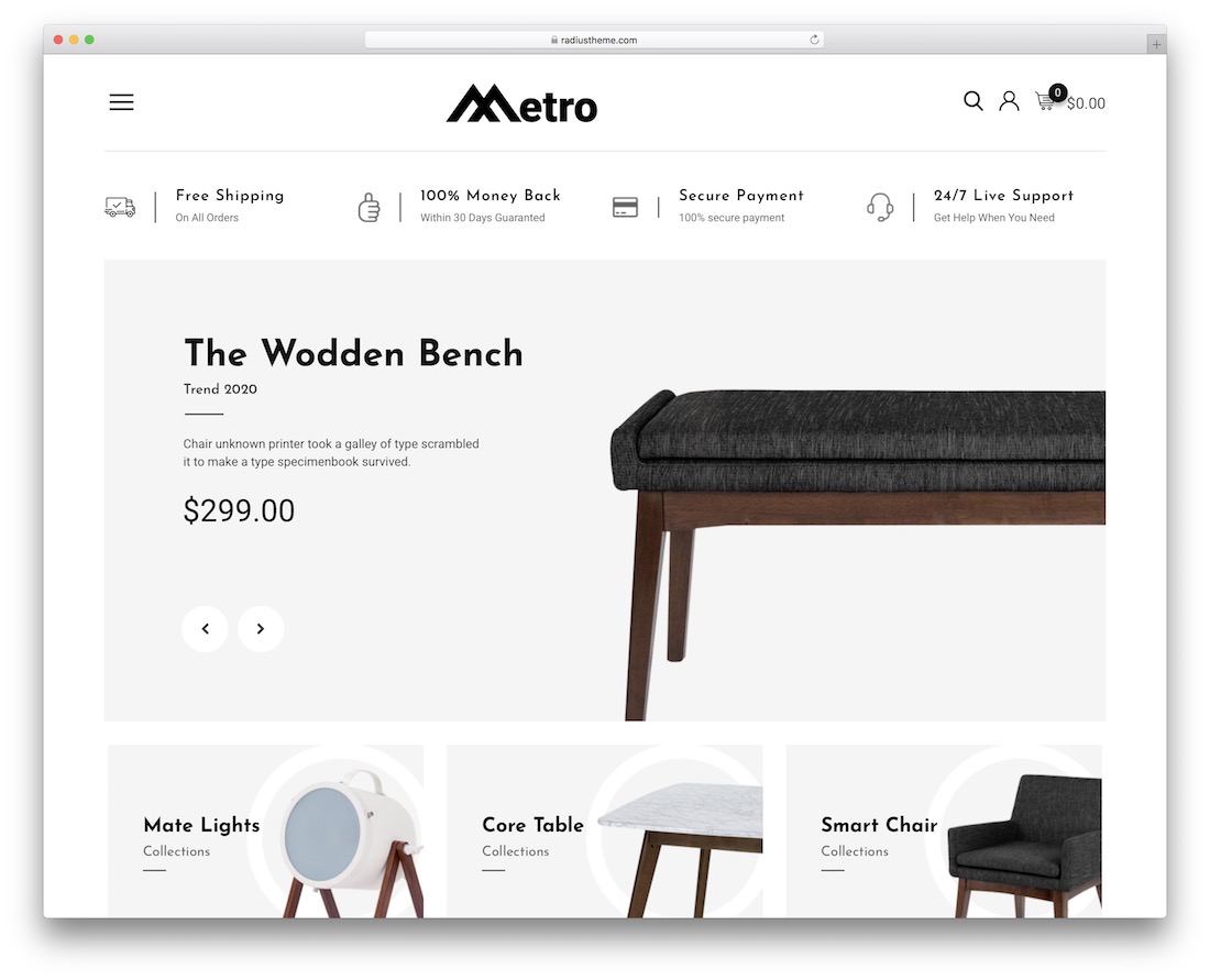 tema wordpress metro