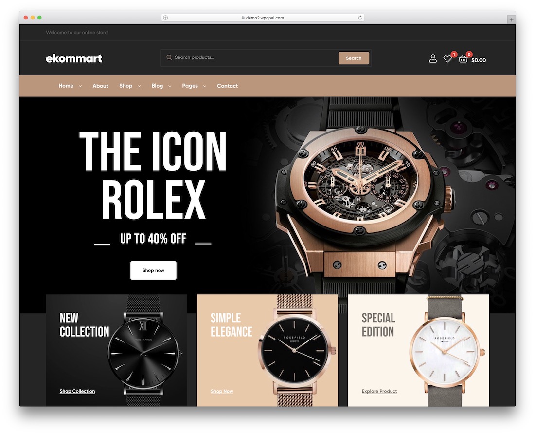 tema wordpress ekommart