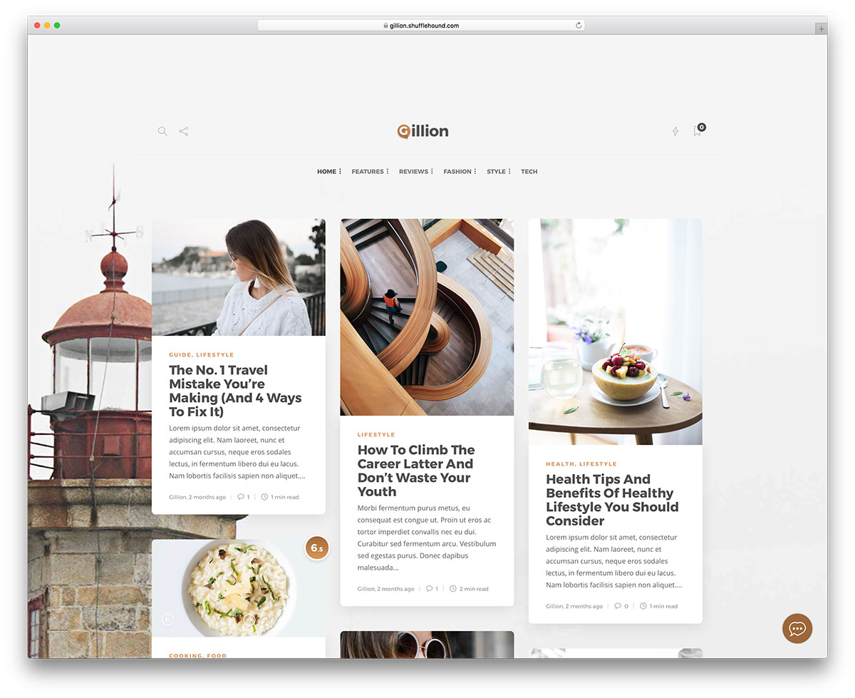 Temi WordPress dal design piatto