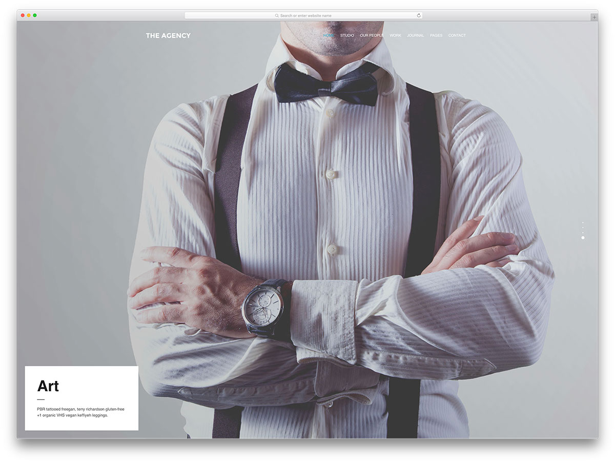 theagency-minimal-agency-wordpress-tema