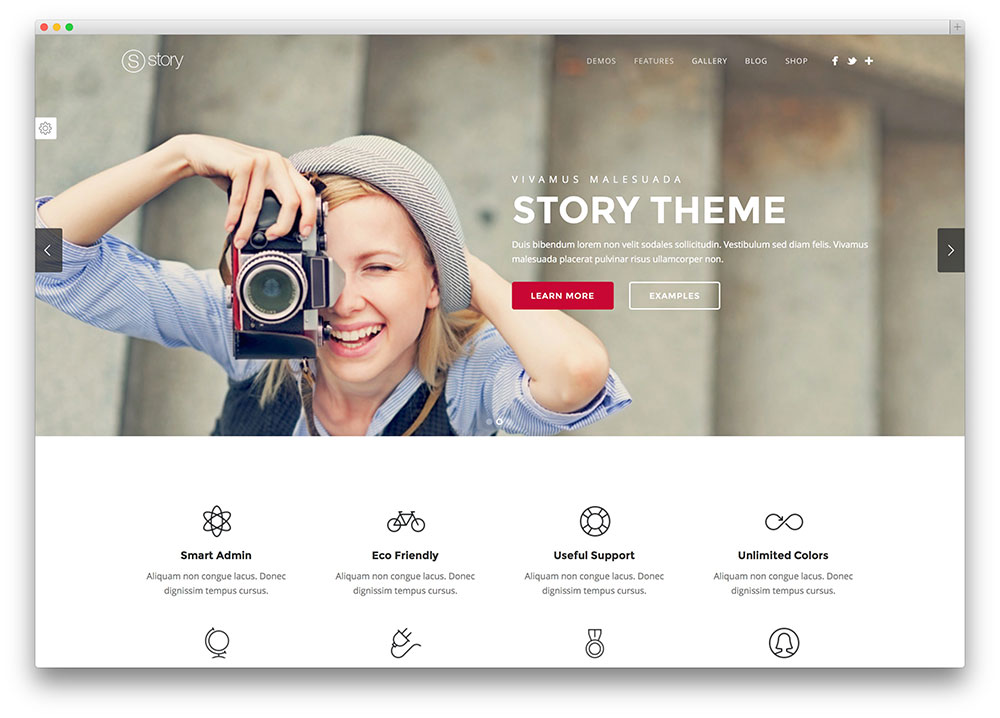 storia - bellissimo tema del portfolio