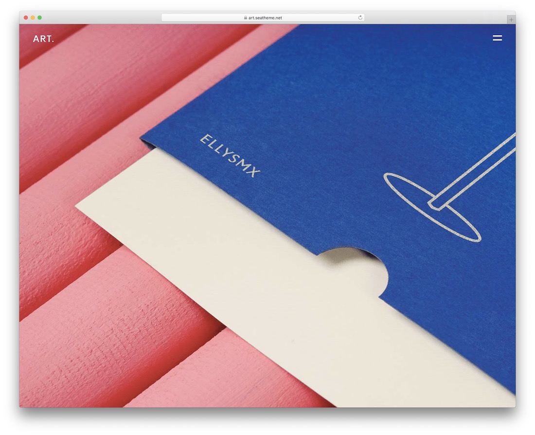 tema wordpress art design piatto
