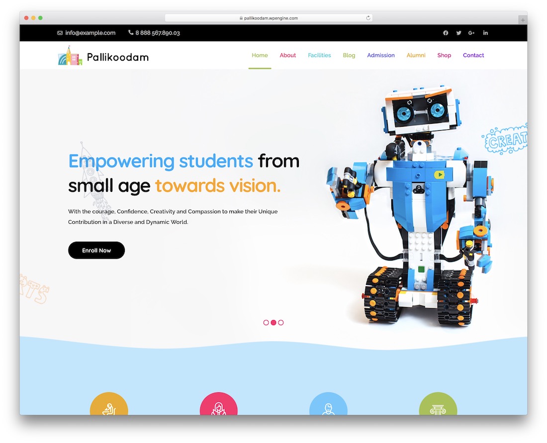 pallikoodam小学校のワードプレスのテーマ