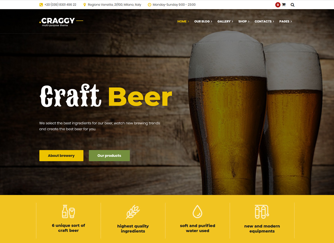 Craggy - Tema WordPress Serbaguna