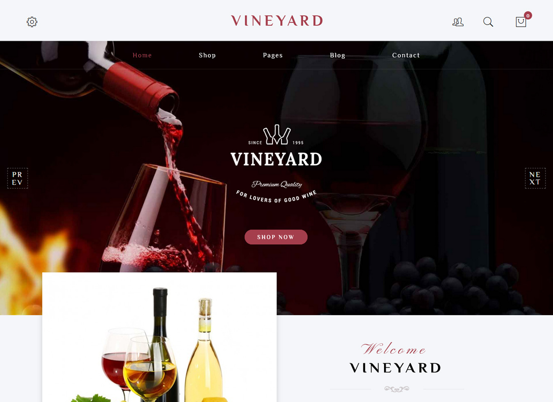 Vineyard - Tema WordPress WooCommerce Responsif Toko Anggur