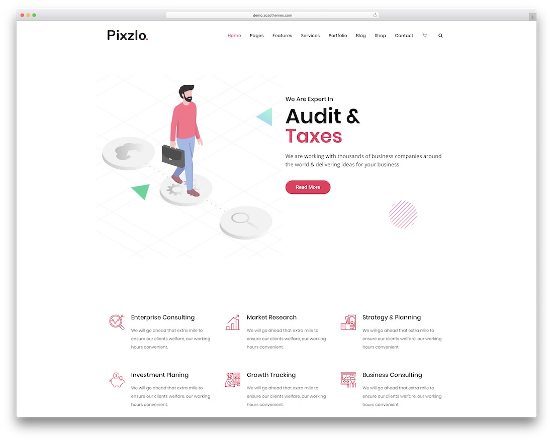 デザイナーのためのpixzloワードプレスのテーマ
