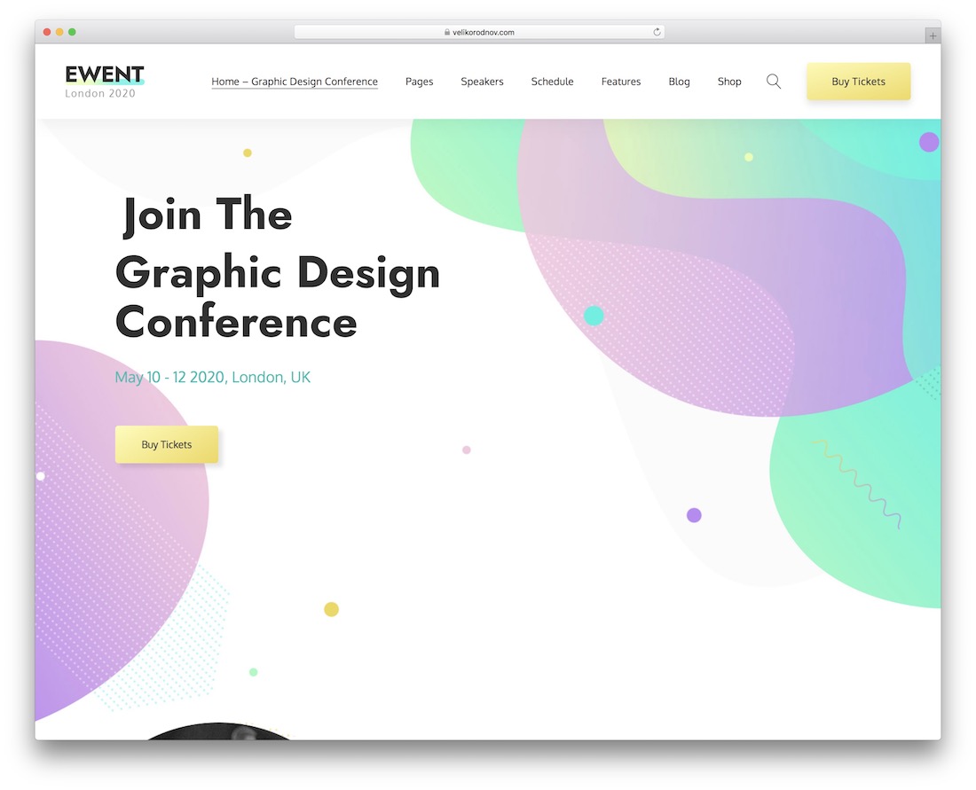 ewent event planner tema wordpress
