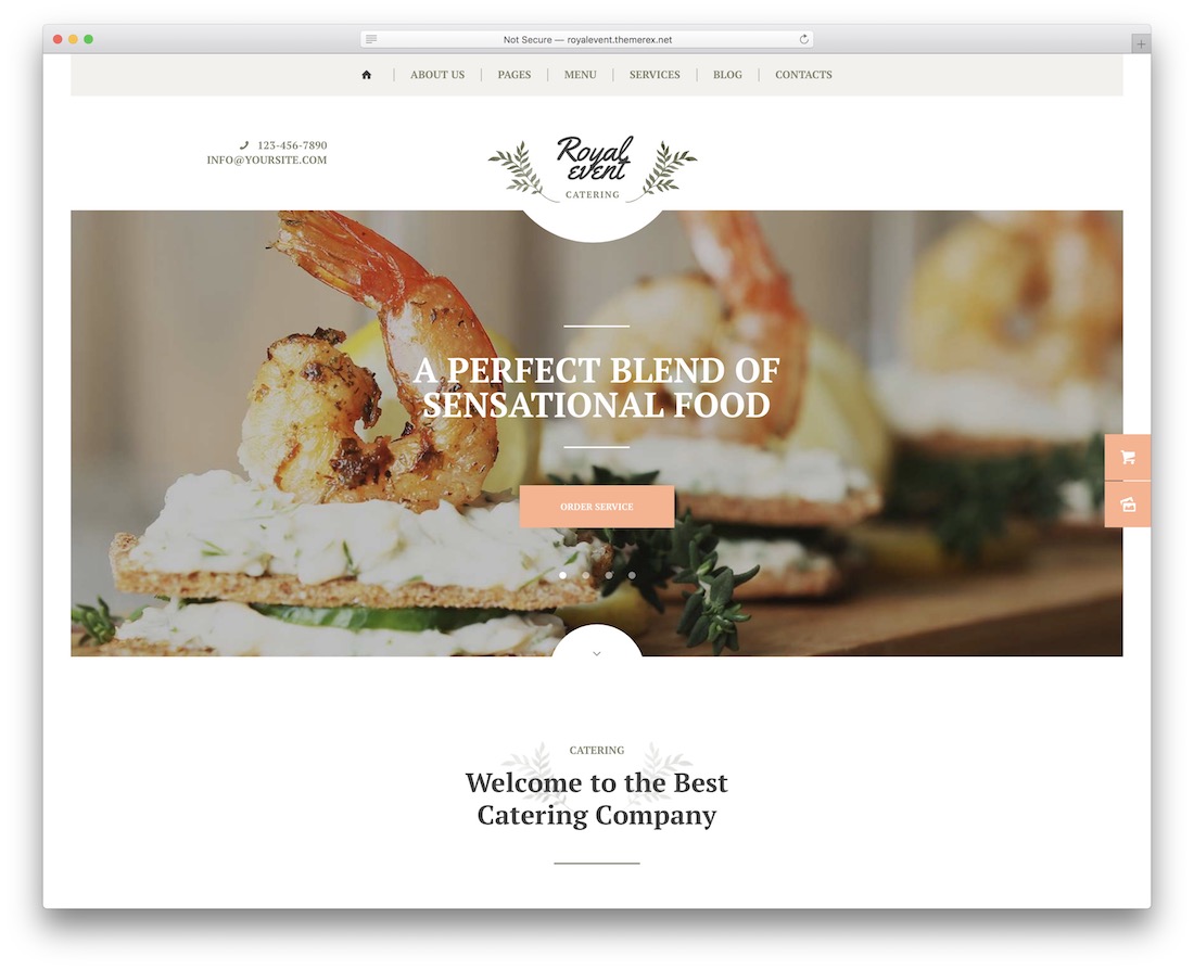 tema wordpress dell'organizzatore di eventi reali