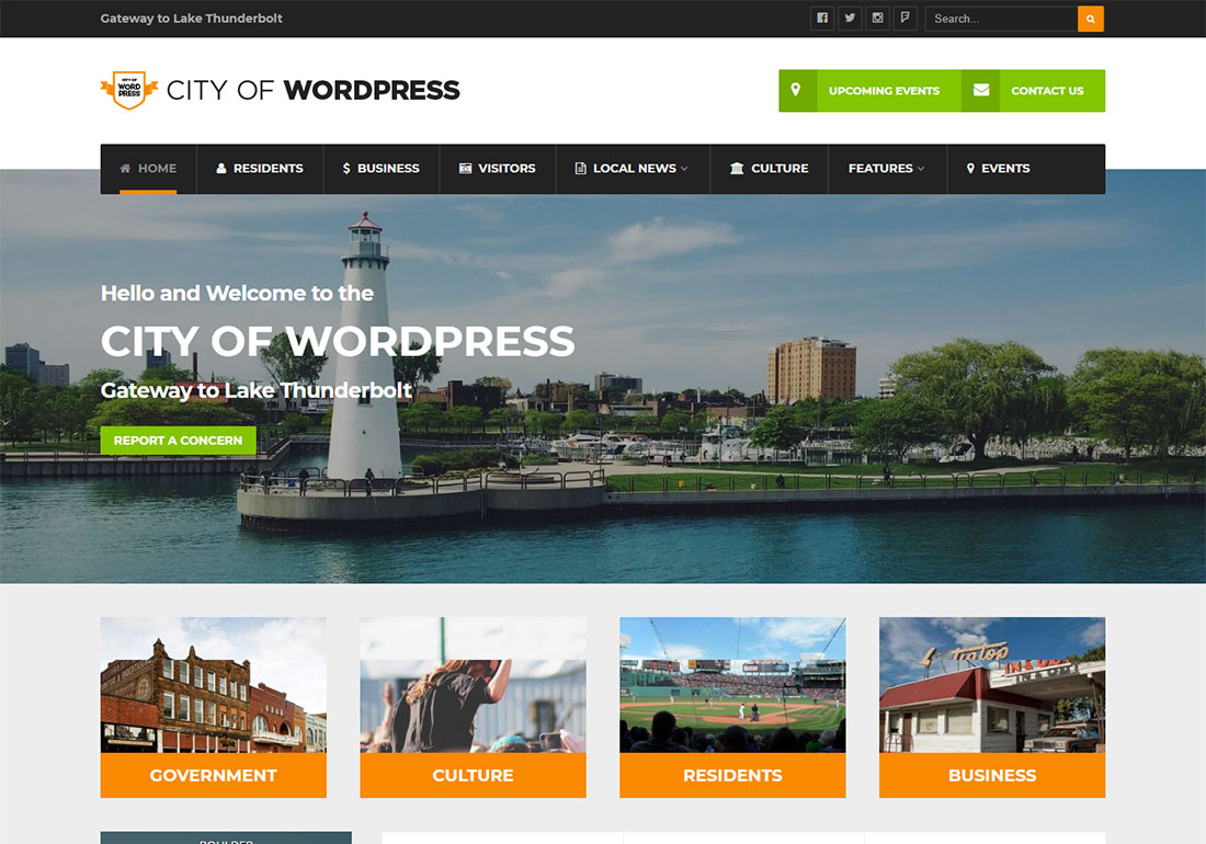 政府のWordPressテーマ