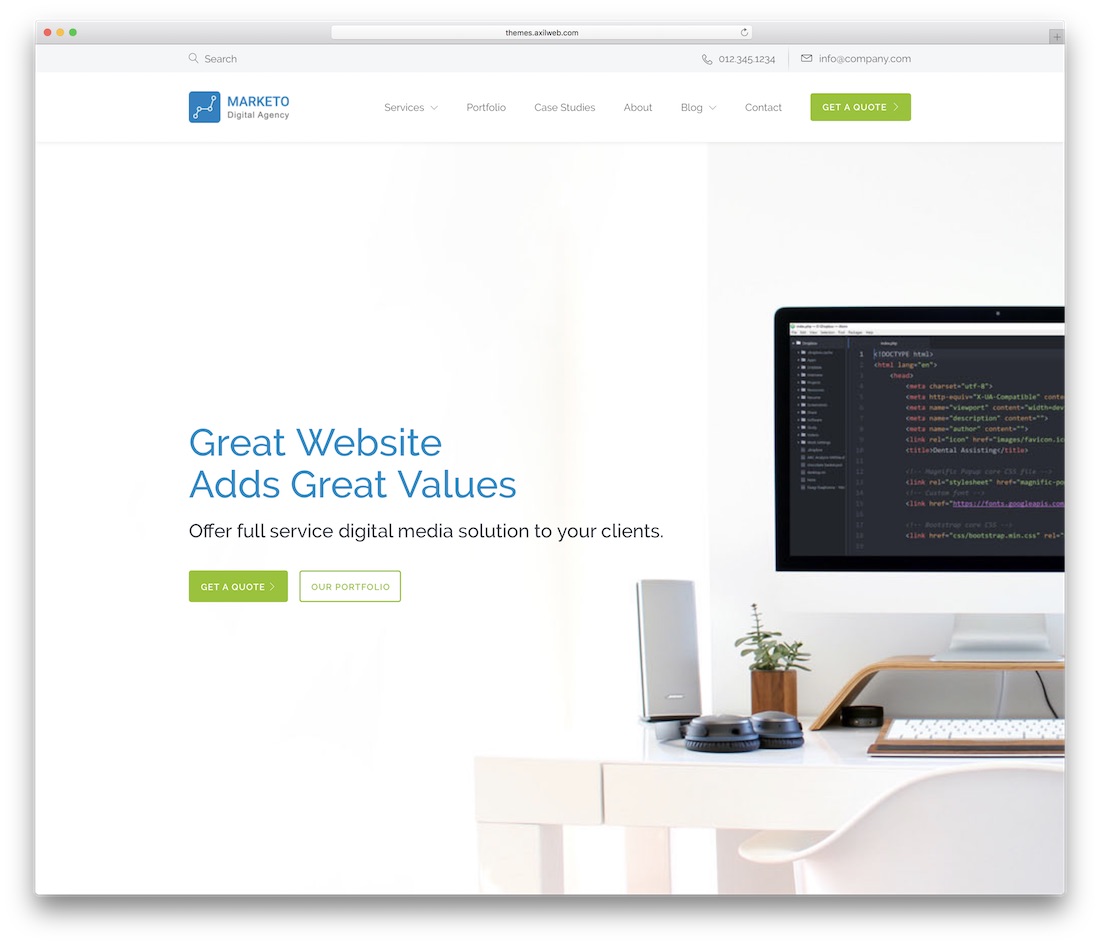 modèle de site Web d'entreprise cynique