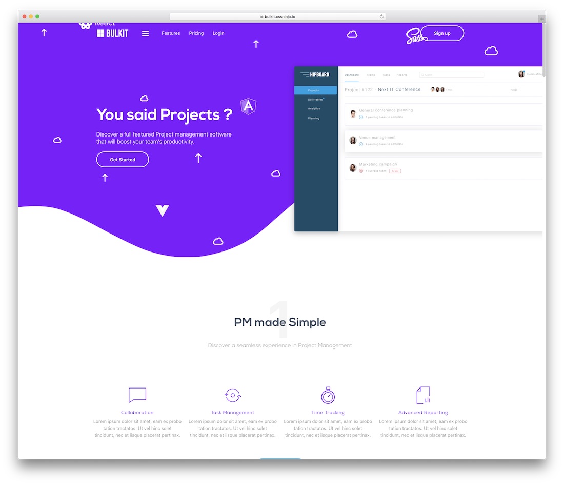modèle de site Web d'entreprise en vrac
