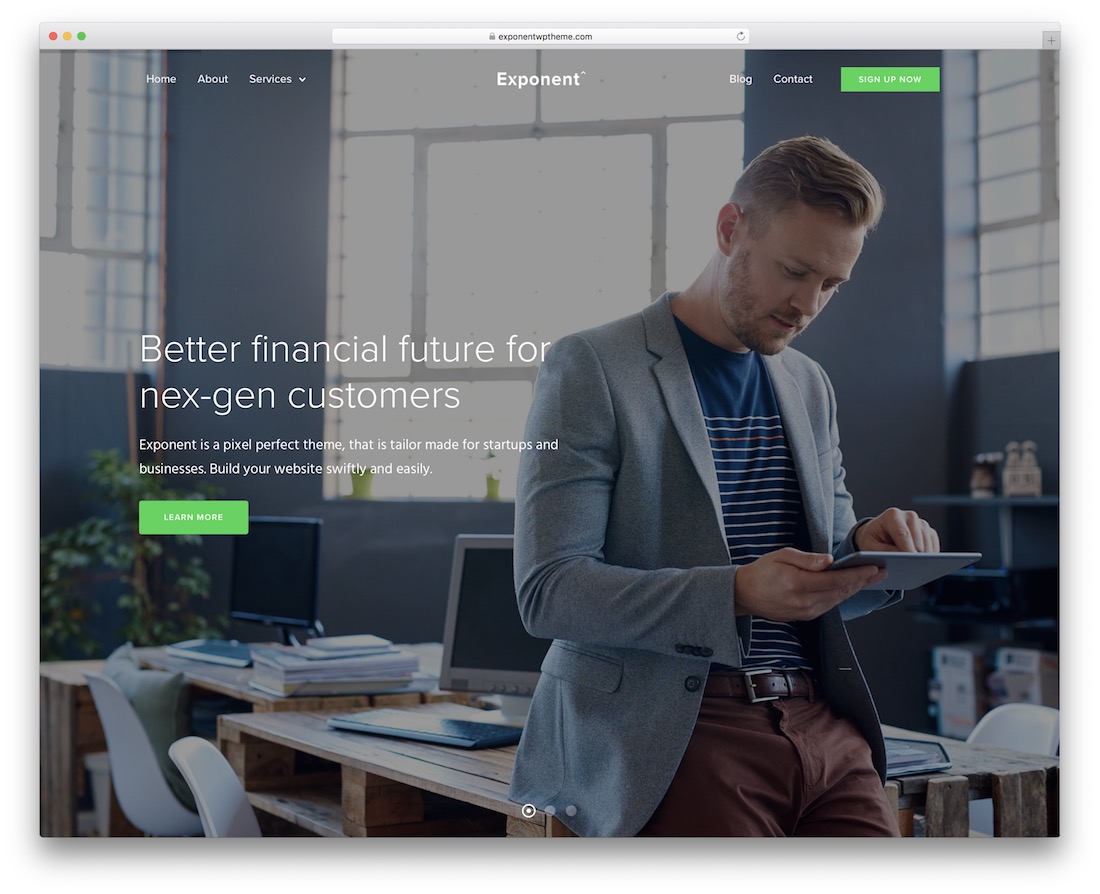modèle de site Web d'entreprise d'exposant