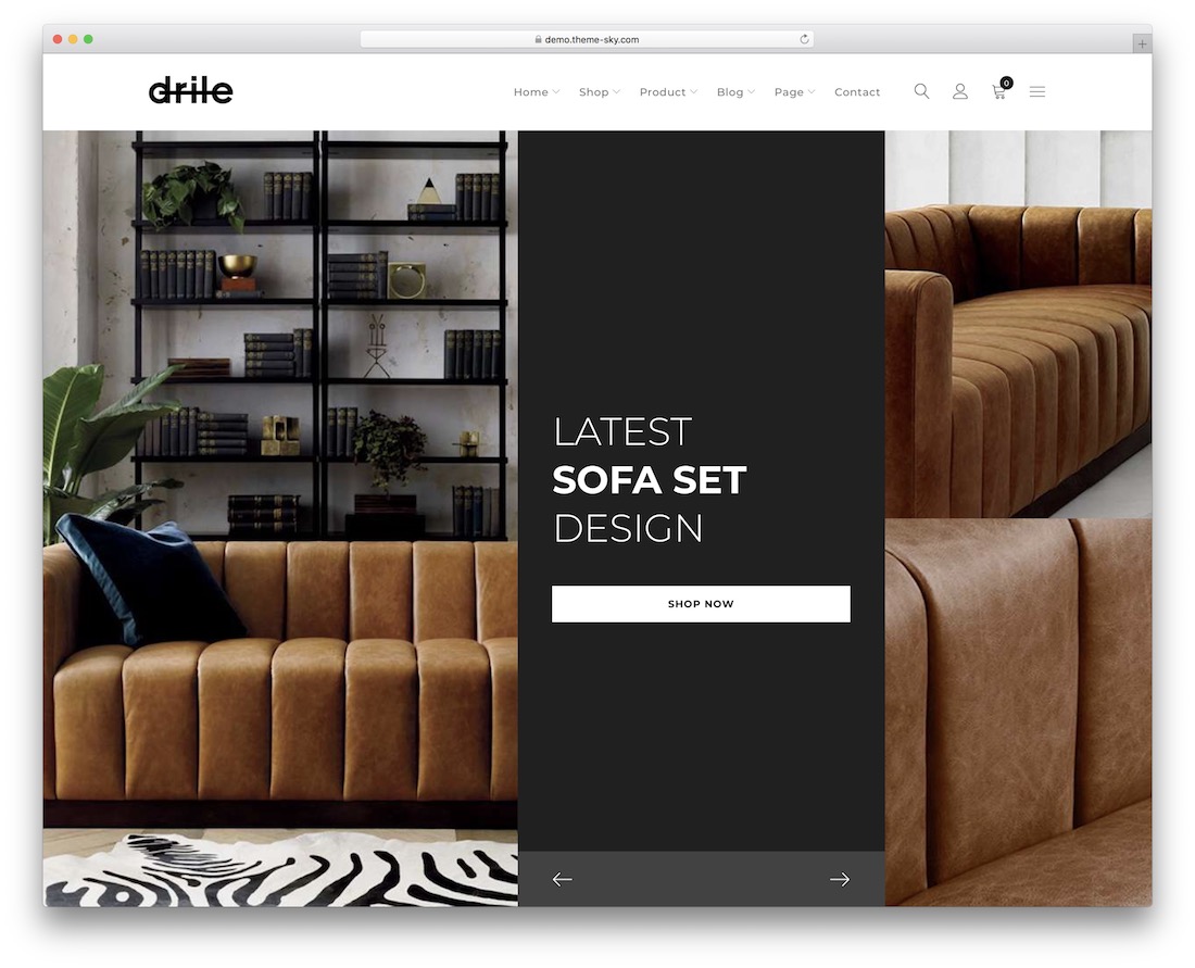thème wordpress de meubles drile