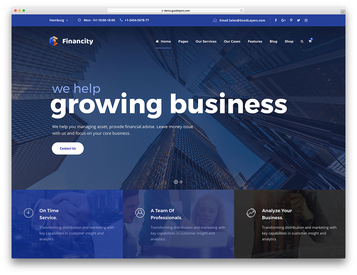 Tema keuangan WordPress