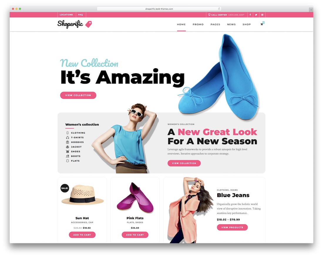 thème de la boutique en ligne wordpress shoperific