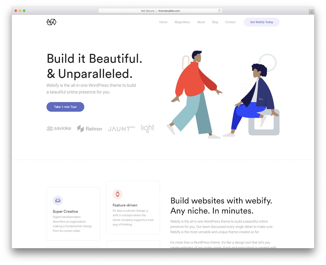 thème wordpress du service de sécurité webify