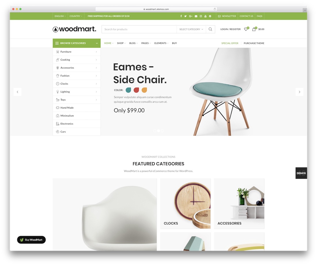 woodmarrt e-ticaret wordpress teması.