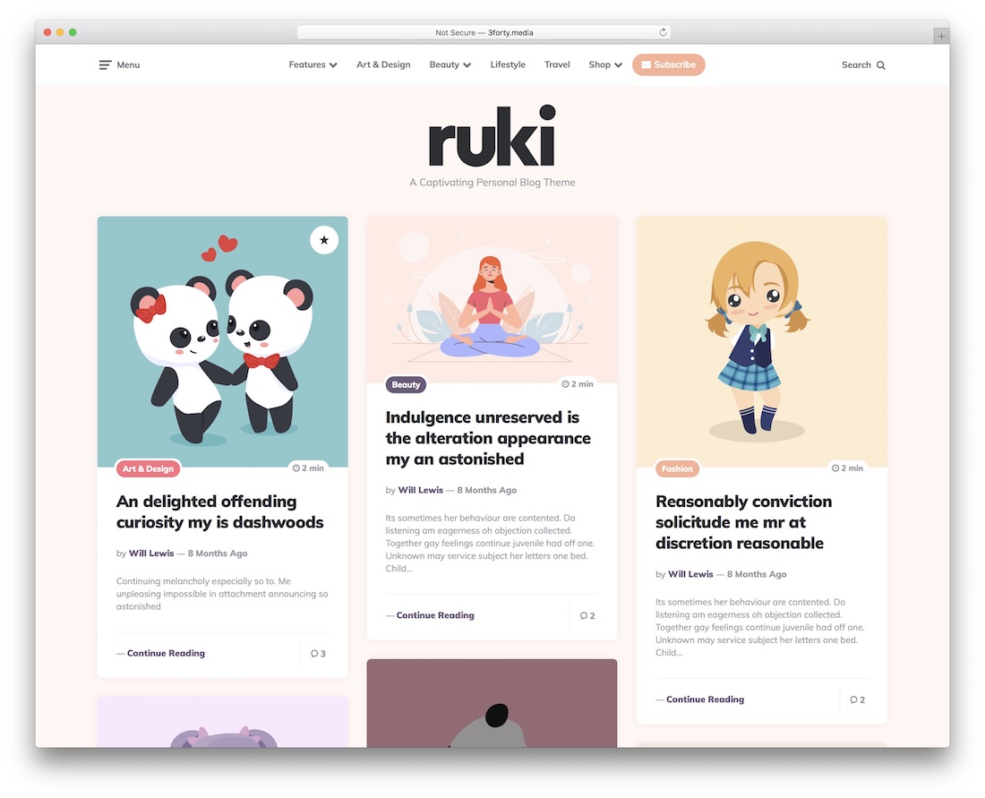 tema de wordpress estilo pinterest ruki
