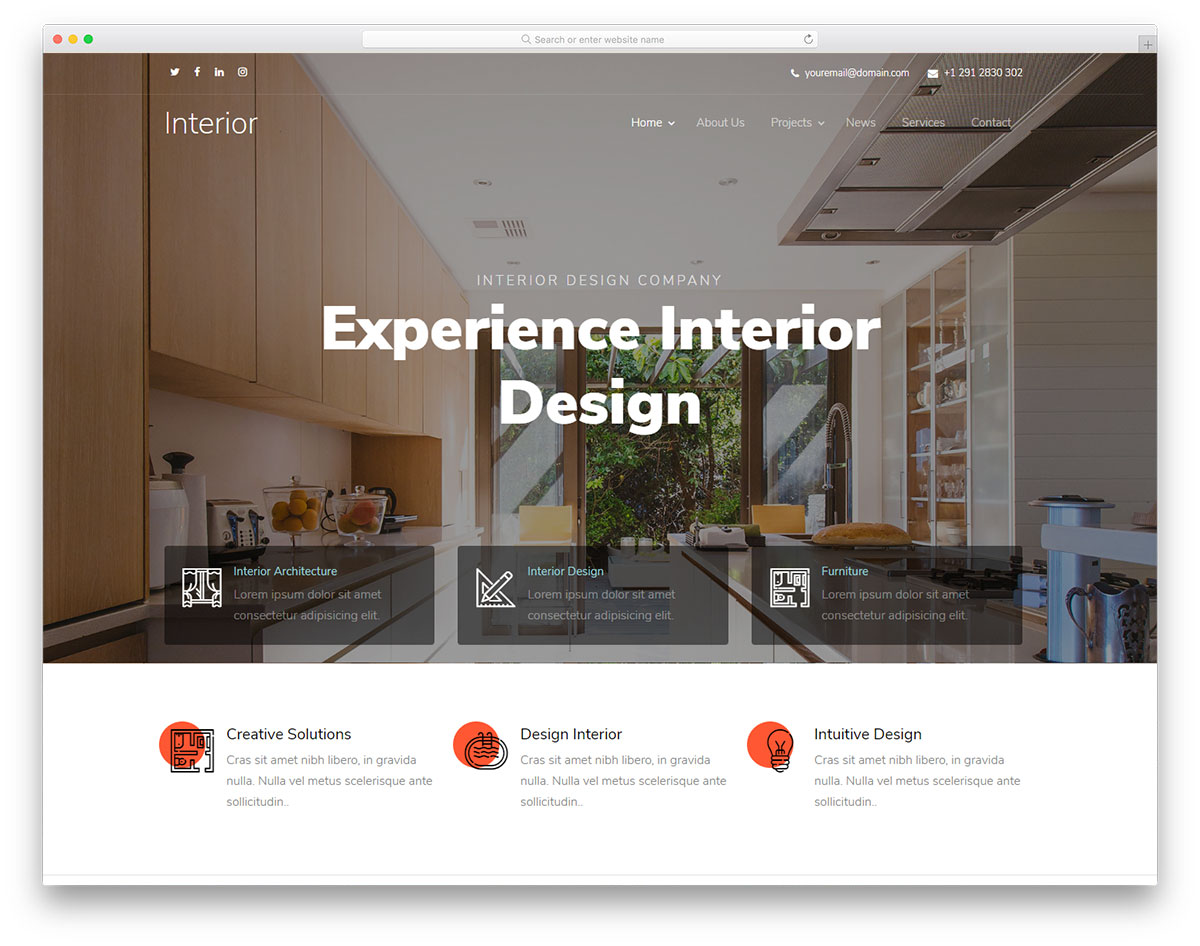 șablon interiordesign gratuit
