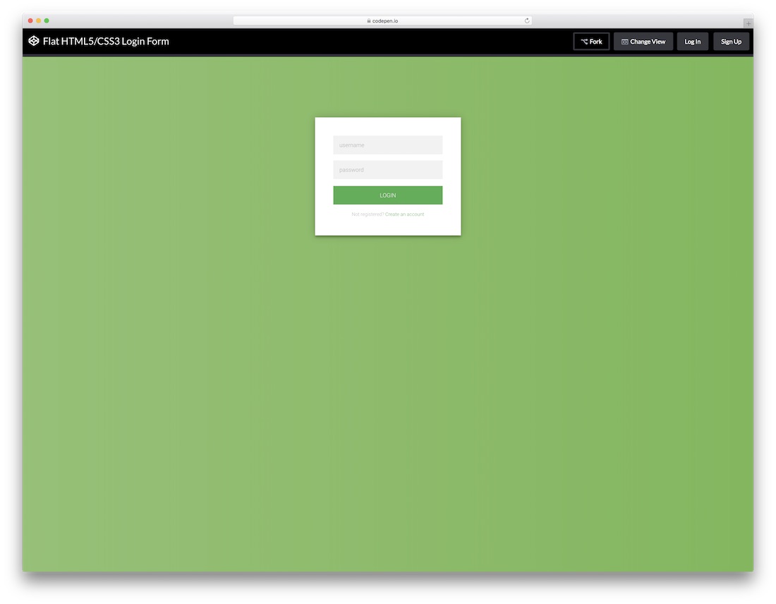 formulaire de connexion créatif html5 et css3