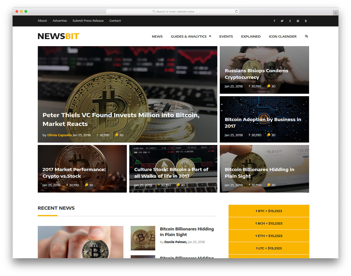 newsbit 免费模板