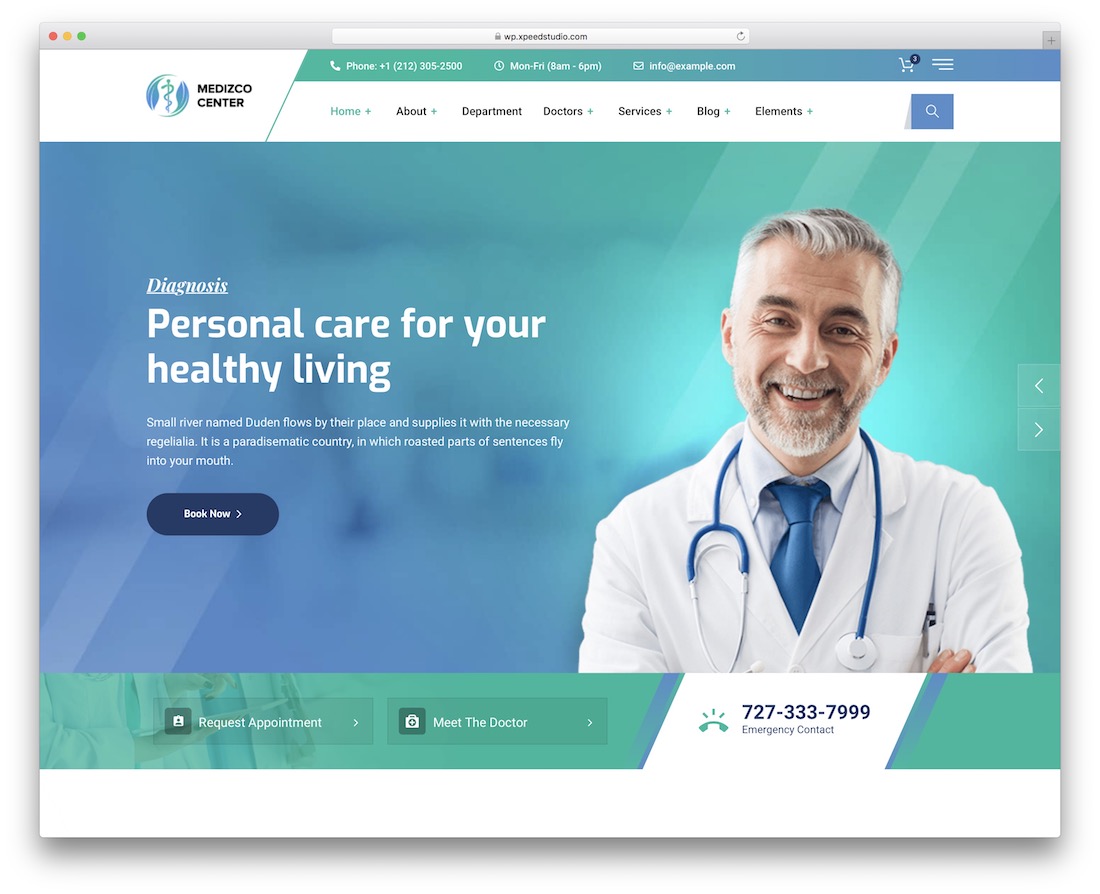thème wordpress médical medizco santé