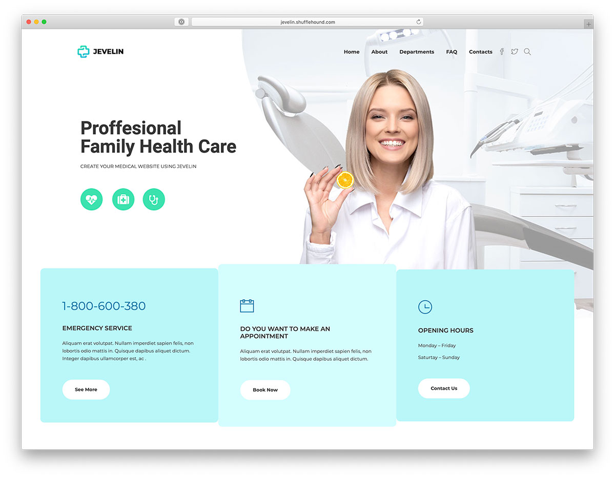 Jevelin - thèmes WordPress pour la santé