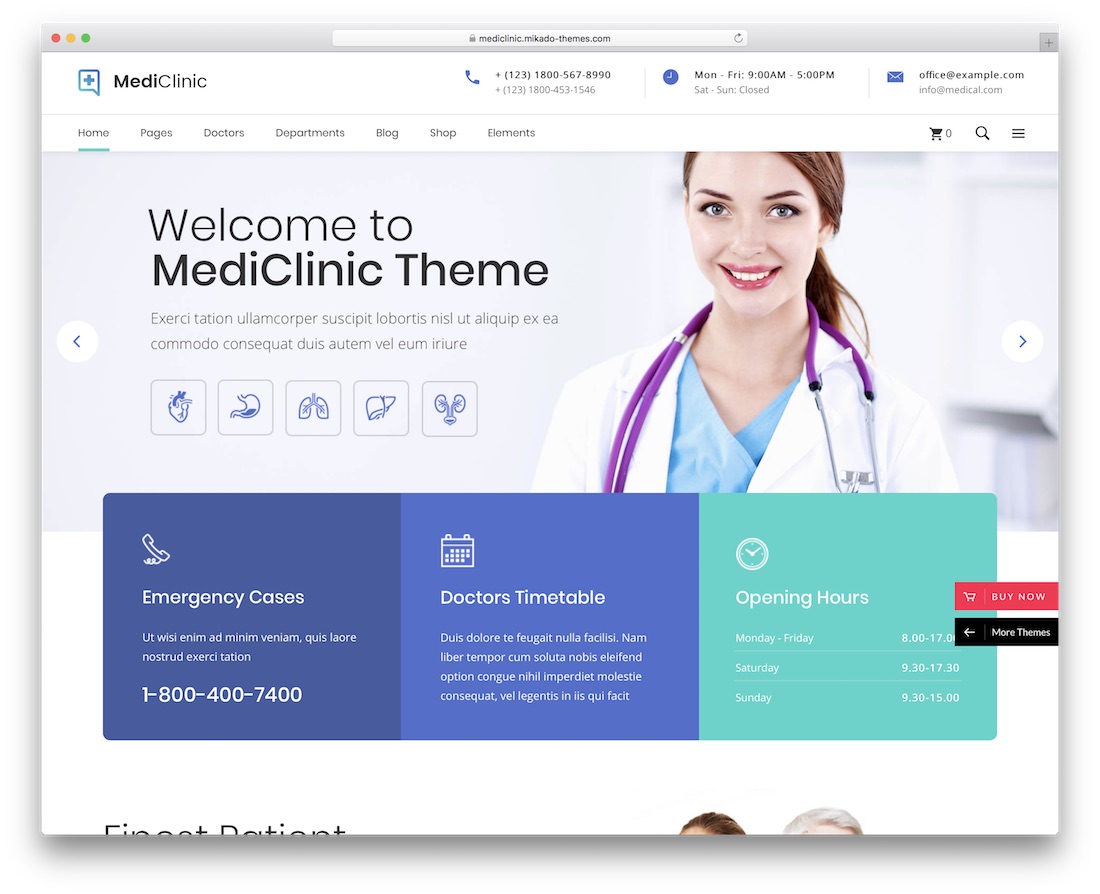 thème wordpress médical de la santé médicale