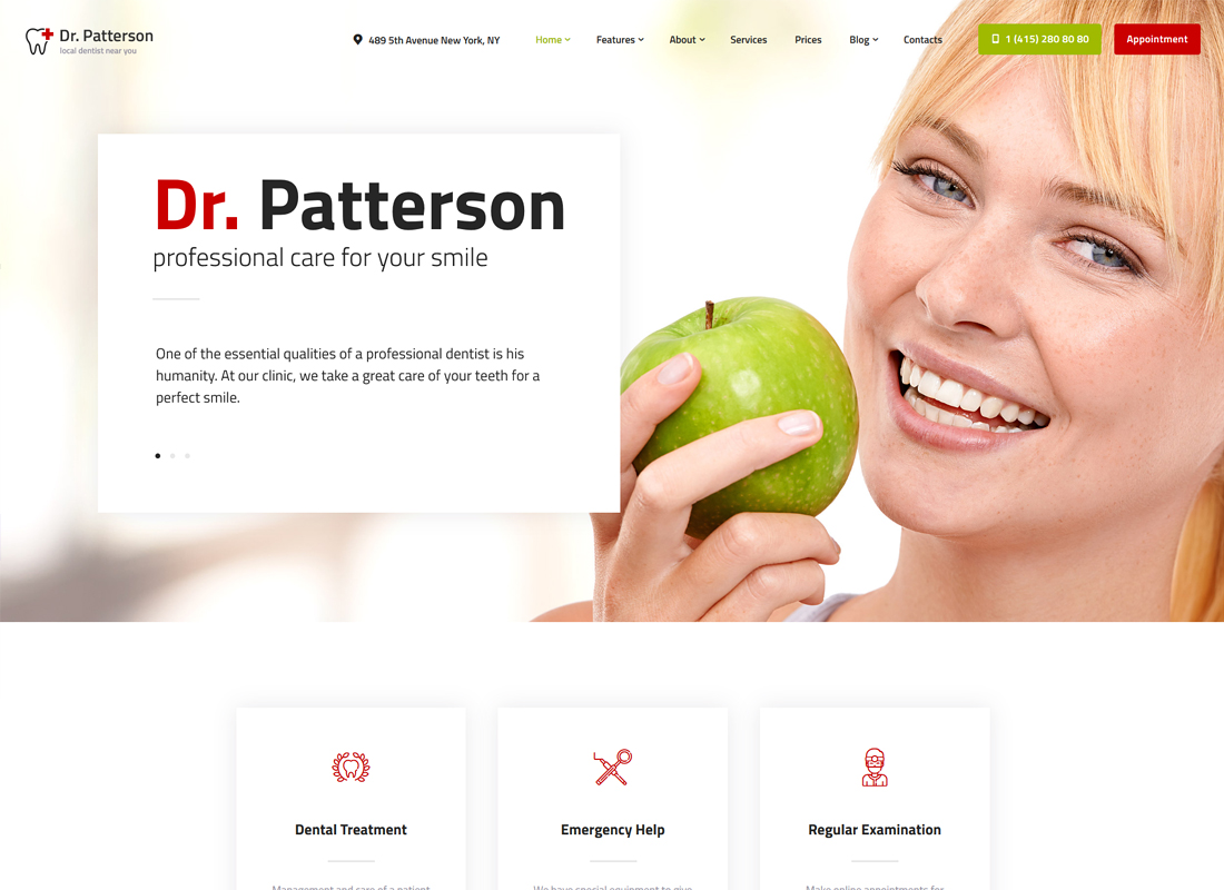 Dr.Patterson | Tıp ve Sağlık WordPress Teması