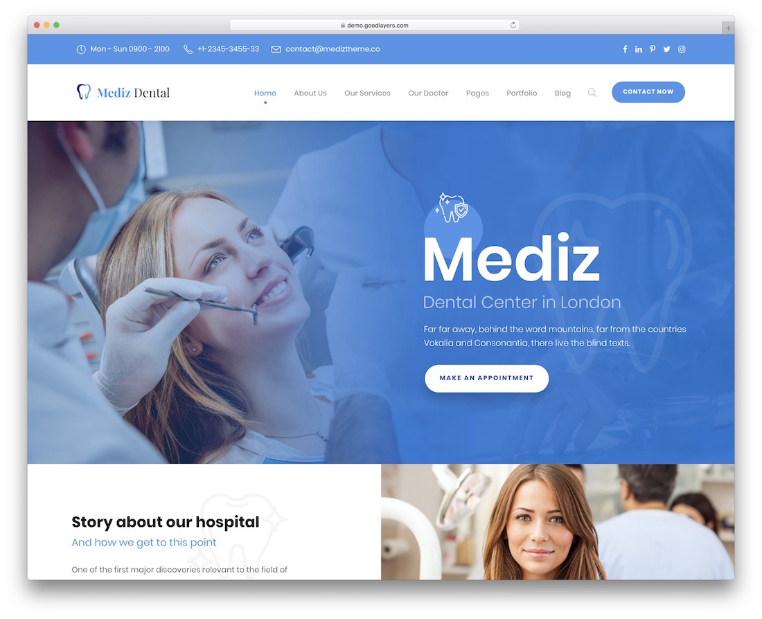 mediz wordpress diş hekimi teması