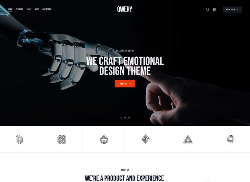 Qwery | Tema WordPress aziendale multiuso + RTL