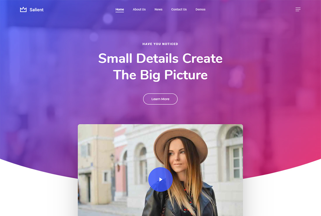 Tema WordPress accessibile saliente
