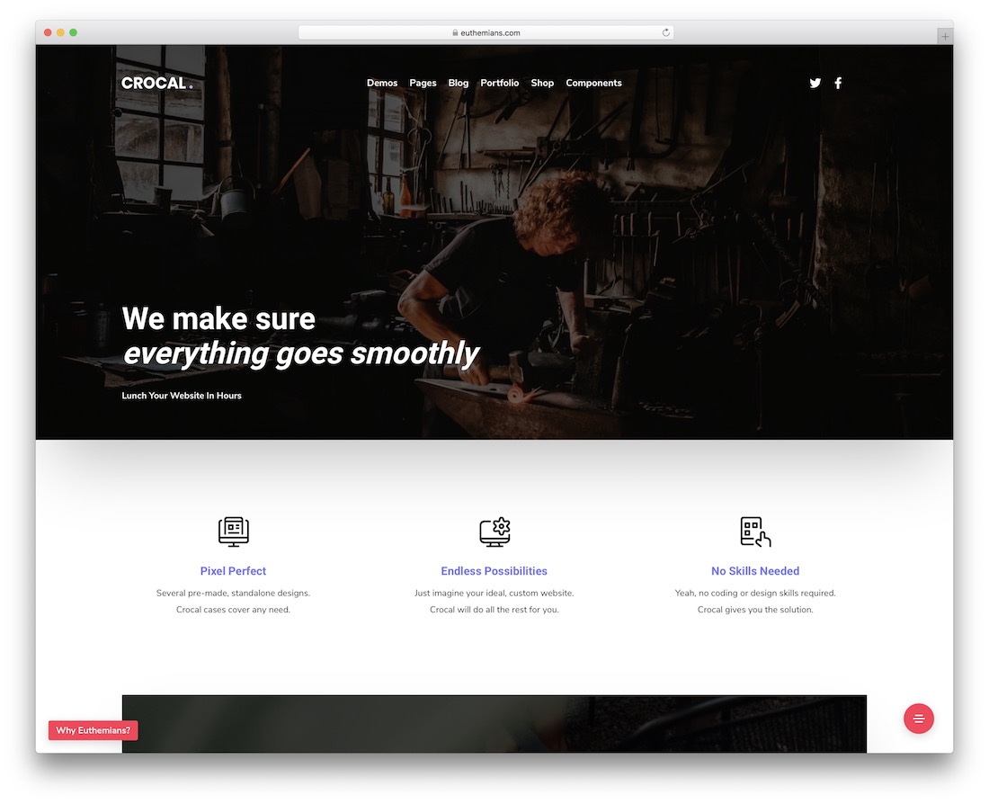 tema wordpress accessibile crocal