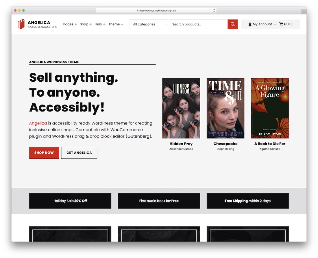 temi wordpress accessibili angelica