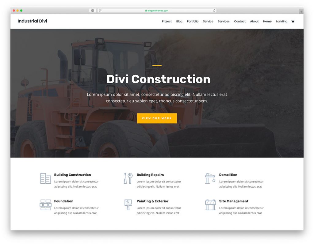 tema de wordpress industrial