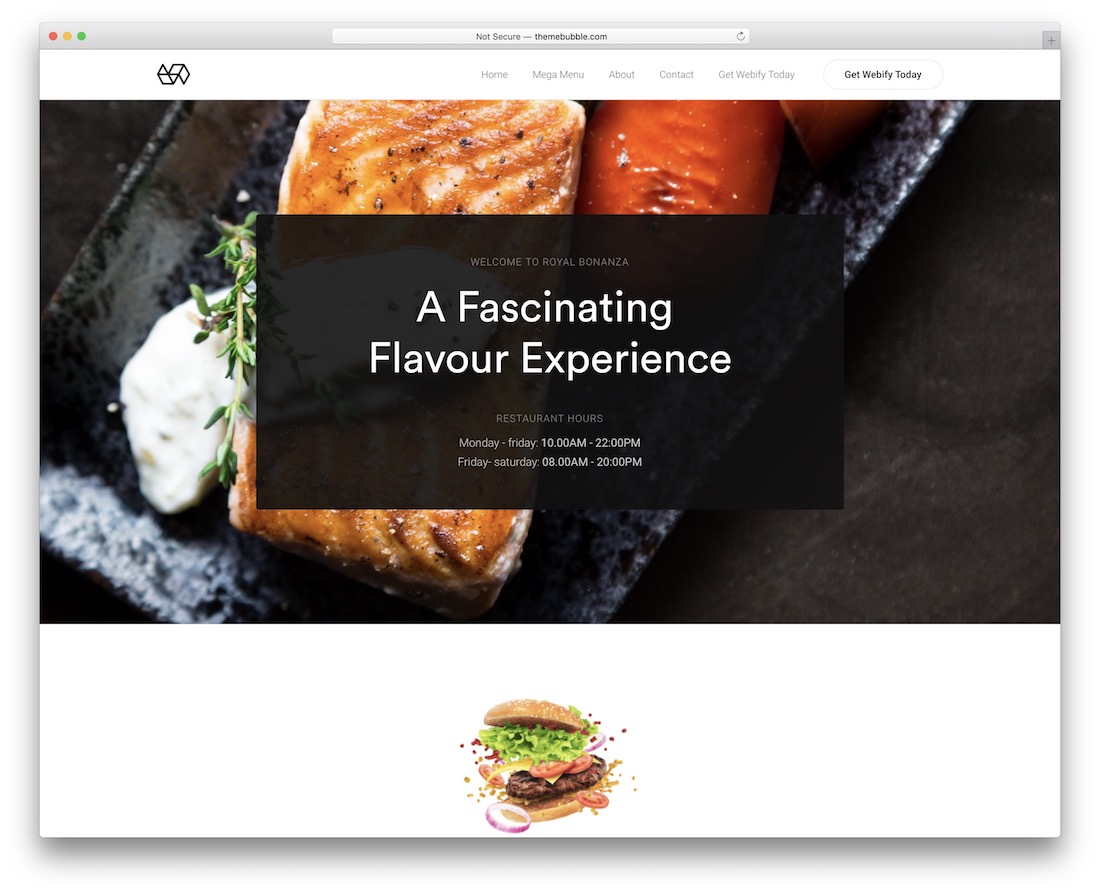 webify wordpress 美食博客主題