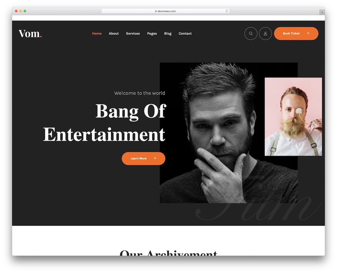 vome videografo tema wordpress