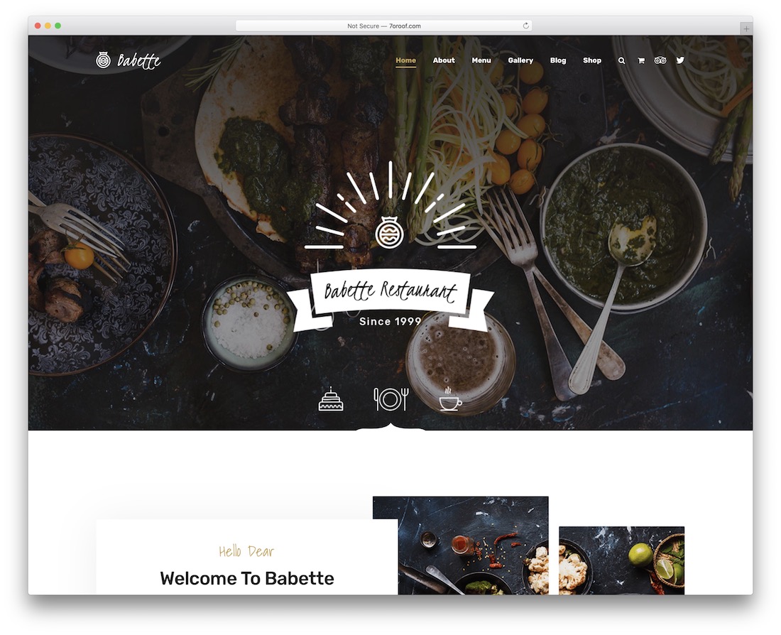 巴貝特 wordpress 主題