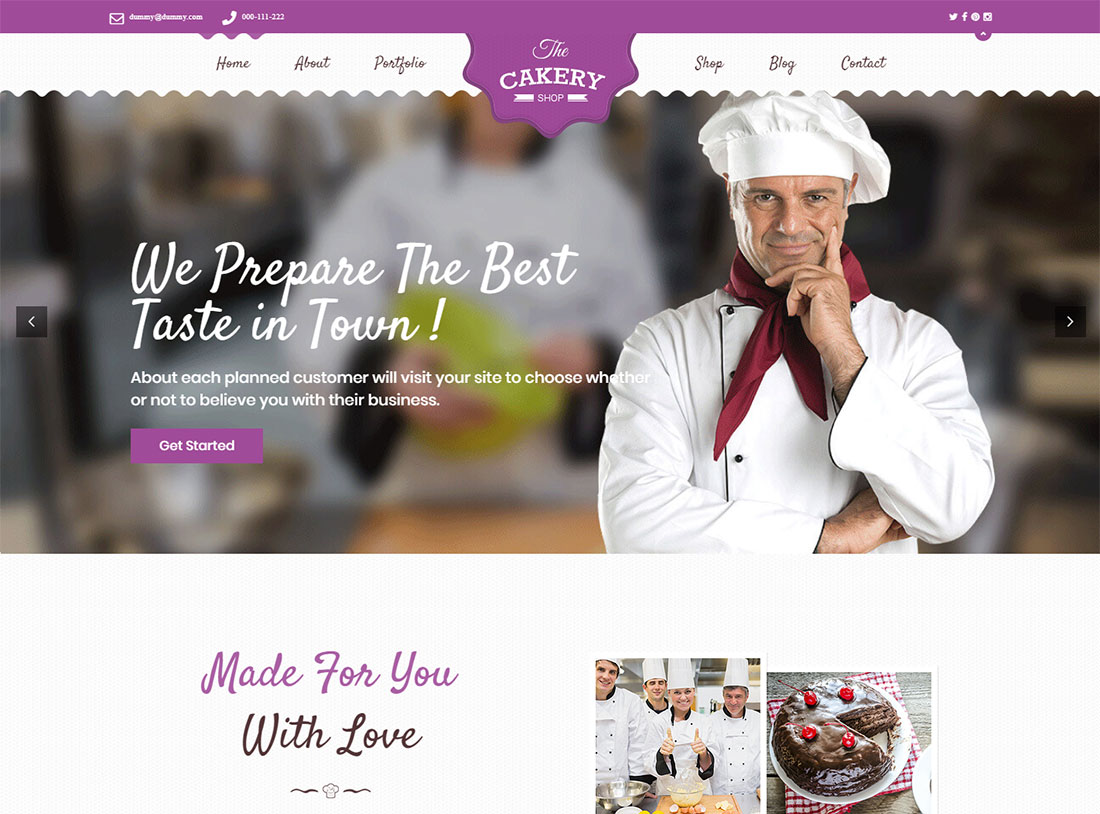 Cukiernia - WordPress