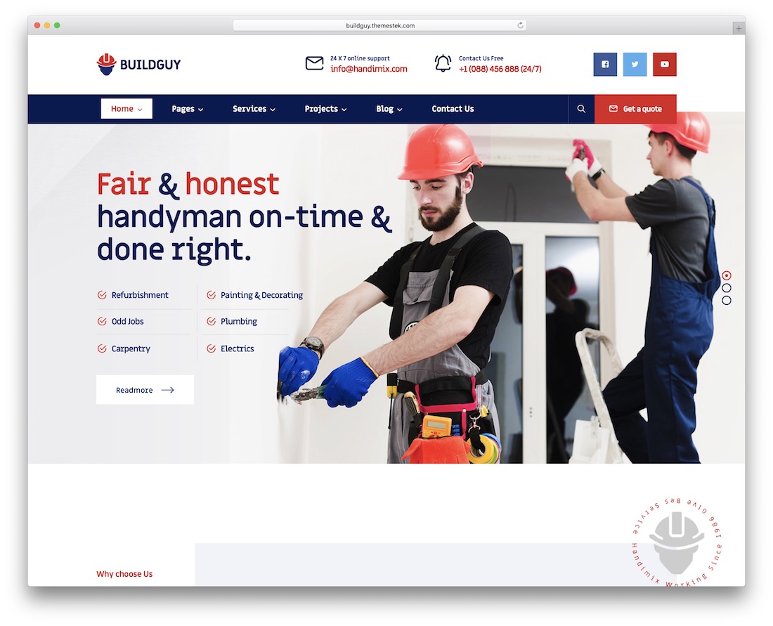 motyw wordpress buildguy elektryk