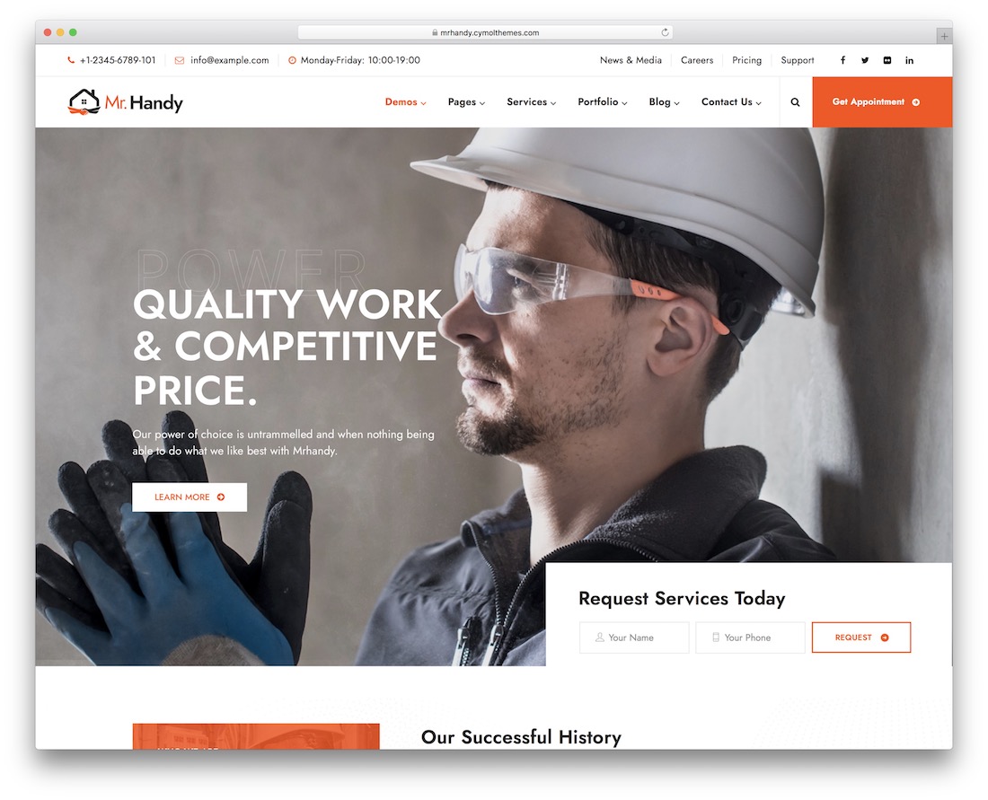motyw wordpress mrhandy elektryk