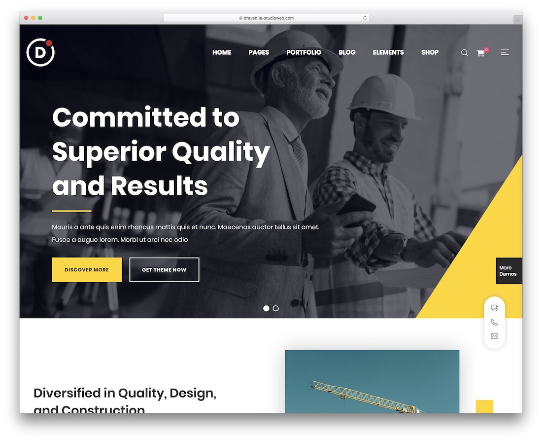 draven html5 wordpress theme